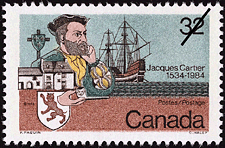 1984 - Jacques Cartier, 1534-1984 - Canadian stamp - Stamps of Canada