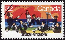 1984 - Montreal Symphony Orchestra, 50th Anniversary - Canadian stamp - Stamps of Canada