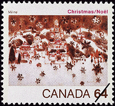 Snow in Bethlehem, Milne 1984 - Canadian stamp