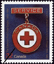 Timbre de 1984 - La Société canadienne de la Croix-Rouge, 1909-1984 - Timbre du Canada