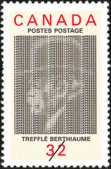 Trefflé Berthiaume, La Presse 1984 - Canadian stamp