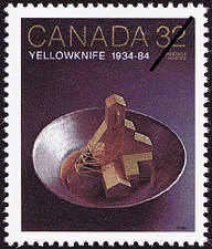 1984 - Yellowknife, 1934-84 - Canadian stamp - Stamps of Canada