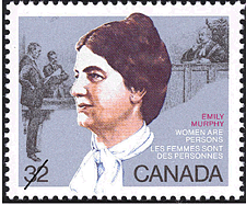 Emily Murphy, Les femmes sont des personnes 1985 - Timbre du Canada