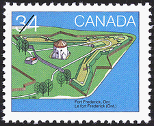 Timbre de 1985 - Le fort Frederick (Ont.) - Timbre du Canada