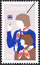 1985 - Girl Guides - Canadian stamp - Stamps of Canada