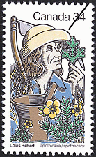 1985 - Louis Hébert, apothecary - Canadian stamp - Stamps of Canada