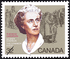 1985 - Thérèse Casgrain, The Common Good - Canadian stamp - Stamps of Canada