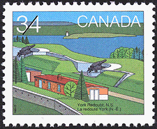 1985 - York Redoubt, Nova Scotia - Canadian stamp - Stamps of Canada