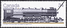 CP classe T1a type 2-10-4 1986 - Timbre du Canada