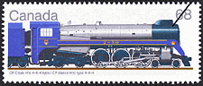 CP classe H1c type 4-6-4 1986 - Canadian stamp