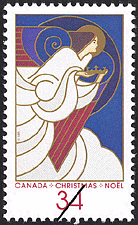 1986 - Angel with Crown - Canadian stamp - Stamps of Canada