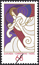 Angel with Sheet Music 1986 - Canadian stamp