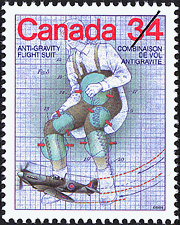 1986 - Anti-Gravity Flight Suit - Canadian stamp - Stamps of Canada