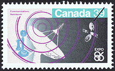 Timbre de 1986 - Communications, Vancouver - Timbre du Canada