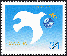 1986 - Peace - Canadian stamp - Stamps of Canada