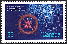 Timbre de 1987 - Breadalbane, 1853, DÉtroit de Barrow - Timbre du Canada