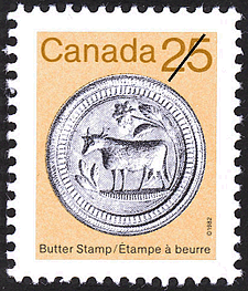 Timbre de 1987 - Étampe à beurre - Timbre du Canada