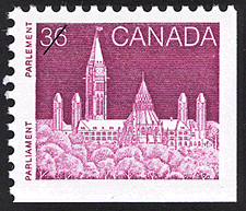 1987 - Parliament - Canadian stamp - Stamps of Canada