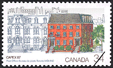 1987 - Post Office, Toronto, M5A 1N0 - Canadian stamp - Stamps of Canada
