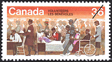 1987 - Volunteers - Canadian stamp - Stamps of Canada