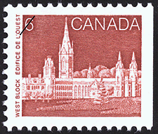 1987 - West Block - Canadian stamp - Stamps of Canada