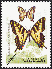 1988 - Canadian Tiger Swallowtail - Canadian stamp - Stamps of Canada