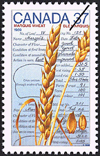 Marquis Wheat, 1909 1988 - Canadian stamp