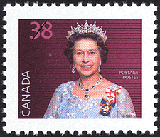 1988 - Queen Elizabeth II - Canadian stamp - Stamps of Canada