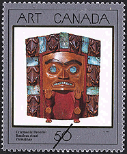 1989 - Ceremonial Frontlet, Tsimshian - Canadian stamp - Stamps of Canada
