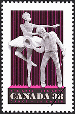 Timbre de 1989 - La danse - Timbre du Canada