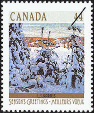 L.S. Harris, Snow II 1989 - Canadian stamp