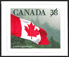 Timbre de 1989 - Le drapeau - Timbre du Canada