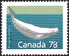 1990 - Beluga - Canadian stamp - Stamps of Canada