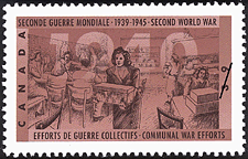 Efforts de guerre collectifs 1990 - Timbre du Canada