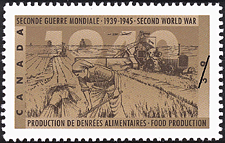 Food Production 1990 - Canadian stamp