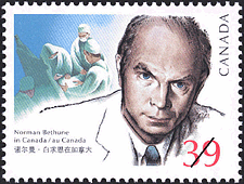 Timbre de 1990 - Norman Bethune en Canada - Timbre du Canada