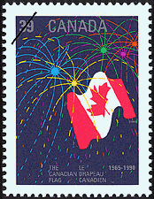 1990 - The Canadian Flag, 1965-1990 - Canadian stamp - Stamps of Canada