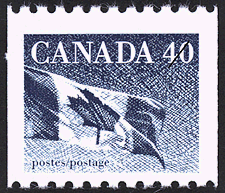 1990 - The Flag - Canadian stamp - Stamps of Canada