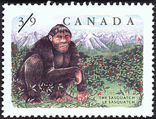 Timbre de 1990 - Le Sasquatch - Timbre du Canada