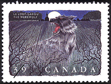 Timbre de 1990 - Le loup-garou - Timbre du Canada