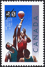 Basketball, 1891-1991, James Naismith 1991 - Canadian stamp