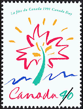 Timbre de 1991 - La fête du Canada, 1991 - Timbre du Canada