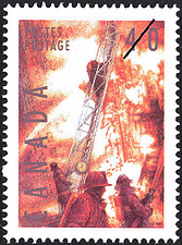 Timbre de 1991 - La lutte contre l'incendie - Timbre du Canada