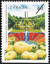 International Peace Garden 1991 - Canadian stamp