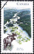 Main River 1991 - Canadian stamp