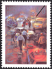 Police 1991 - Canadian stamp