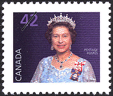 Timbre de 1991 - Reine Elizabeth II - Timbre du Canada