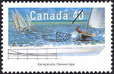 1991 - Sailing Dinghy - Canadian stamp - Stamps of Canada