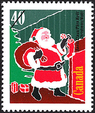 1991 - Santa Claus - Canadian stamp - Stamps of Canada