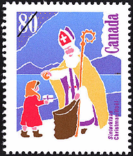 1991 - Sinterklaas - Canadian stamp - Stamps of Canada